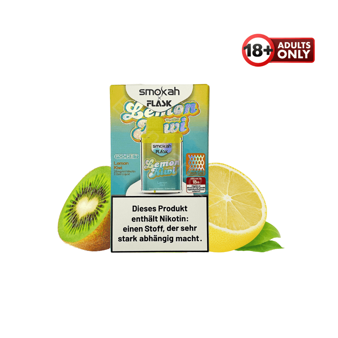 Smokah X Flask Pocket - Lemon Kiwi - EdenVape24